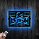 Food Coffee Metal Sign Custom Retro Ice Cream 1