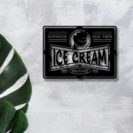 Food Coffee Metal Sign Custom Retro Ice Cream 1
