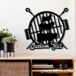 Food Coffee Metal Sign Detailed Bbq Grill 1
