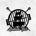 Food Coffee Metal Sign Detailed Bbq Grill 1