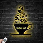 Food Coffee Metal Sign Espresso Shop Name 1