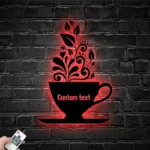 Food Coffee Metal Sign Espresso Shop Name 1