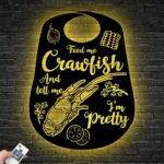 Food Coffee Metal Sign Feed Me Crawfish And Tell Me I8217m Pretty 1