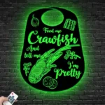Food Coffee Metal Sign Feed Me Crawfish And Tell Me I8217m Pretty 1