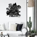 Food Coffee Metal Sign Feed Me Sushi And Tell Me I8217m Pretty 1