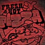 Food Coffee Metal Sign Fresh And Hot Pizza 1