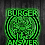 Food Coffee Metal Sign Hamburger Shop 1