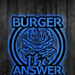 Food Coffee Metal Sign Hamburger Shop 1