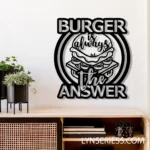 Food Coffee Metal Sign Hamburger Shop 1