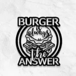 Food Coffee Metal Sign Hamburger Shop 1