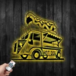 Food Coffee Metal Sign Hot Dog Truck 1