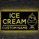 Food Coffee Metal Sign Ice Cream Emporium 1