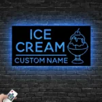 Food Coffee Metal Sign Ice Cream Emporium 1