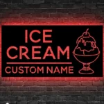 Food Coffee Metal Sign Ice Cream Emporium 1