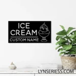Food Coffee Metal Sign Ice Cream Emporium 1