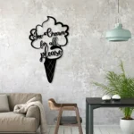 Food Coffee Metal Sign Ice Cream For All Please 1