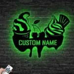 Food Coffee Metal Sign Ice Cream Marketplace 1