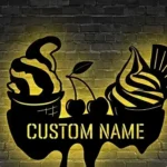 Food Coffee Metal Sign Ice Cream Marketplace 1