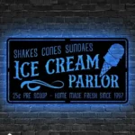Food Coffee Metal Sign Ice Cream Outlet 1