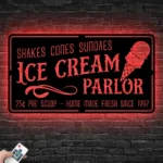 Food Coffee Metal Sign Ice Cream Outlet 1