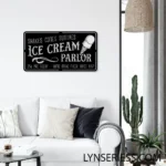 Food Coffee Metal Sign Ice Cream Outlet 1
