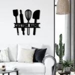 Food Coffee Metal Sign Personalized Backyard Cooking Tool Name 1