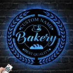 Food Coffee Metal Sign Personalized Barker Name 1