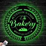 Food Coffee Metal Sign Personalized Barker Name 1