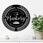 Food Coffee Metal Sign Personalized Barker Name 1