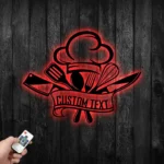 Food Coffee Metal Sign Personalized Chef Name 1