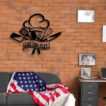 Food Coffee Metal Sign Personalized Chef Name 1