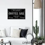 Food Coffee Metal Sign Personalized Coffee Shop Metal Name Sign 1