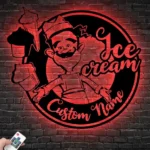 Food Coffee Metal Sign Personalized Ice Cream Lover 1
