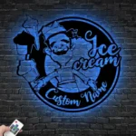 Food Coffee Metal Sign Personalized Ice Cream Lover 1