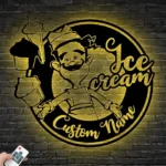 Food Coffee Metal Sign Personalized Ice Cream Lover 1
