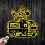 Food Coffee Metal Sign Pizza Truck 1