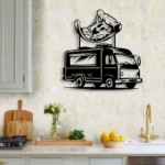 Food Coffee Metal Sign Pizza Truck 1