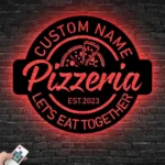 Food Coffee Metal Sign Pizzeria Let8217s Eat Together 1