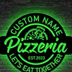 Food Coffee Metal Sign Pizzeria Let8217s Eat Together 1