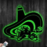 Food Coffee Metal Sign Skull Tacos Tequila Mexican Food 1