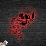 Food Coffee Metal Sign Sugar Skull 1
