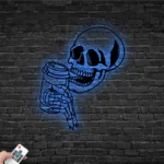 Food Coffee Metal Sign Sugar Skull 1