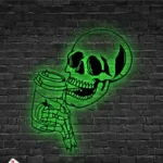 Food Coffee Metal Sign Sugar Skull 1