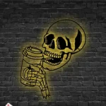 Food Coffee Metal Sign Sugar Skull 1