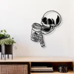 Food Coffee Metal Sign Sugar Skull 1