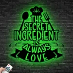 Food Coffee Metal Sign The Secret Ingredient Is Love 1