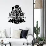 Food Coffee Metal Sign The Secret Ingredient Is Love 1