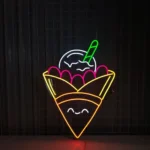 Food Coffee Neon Sign Artistic Crepe 1