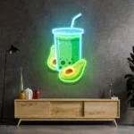 Food Coffee Neon Sign Avocado Smoothie 1