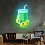 Food Coffee Neon Sign Avocado Smoothie 1